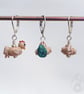 Tiny Glass Rooster Stitch Marker - Image 4
