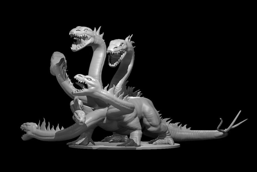 Hydra - 3D Printed Resin DnD Pathfinder Figure Mini Miniature