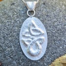 Fine silver celtic pendant
