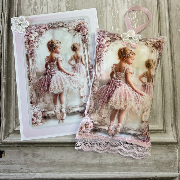 Door Hanger & Card Set- NL 0003 (Ballerina)