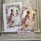 Door Hanger & Card Set- NL 0003 (Ballerina)