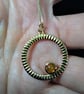 Ethiopian Rainbow Opal Gold On 925 Sterling Silver Circle Pendant Necklace  - Image 8