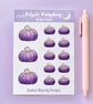 Purple Pumpkin Planner Sticker Sheets, Halloween Stickers. - Image 5