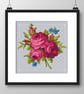 207A - Victorian Flowers The Pink Rose cross stitch pattern (PDF counted chart) - Image 6