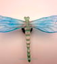 Handmade Fused Glass Dragonfly Garden Stake “Daphne “ - Image 1