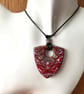 Unique Retro Styled Red Spear Shaped Pendant - Image 3
