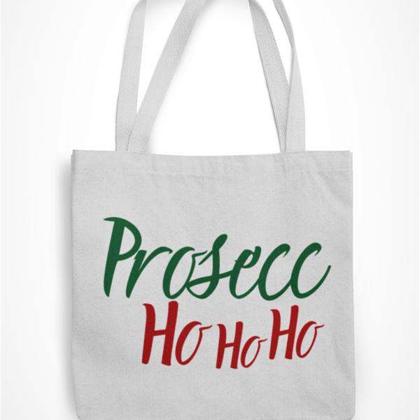 Prosecc HO HO HO - Funny Christmas Tote Bag - Shopper Bag xmas Gift
