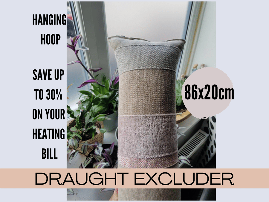 Draught excluder Door cushion Draft 86x20cm UNIQUE