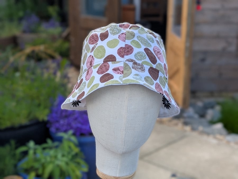 Handmade bucket festival hat.