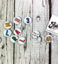 Heart pin badges in a rainbow of colours. Love Emoji pin's Small 25mm, large 38m - Image 3