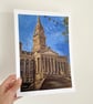 Art Print Bolton Town Hall - Lancashire - Fine Art - A5 Size (A4 also available) - Image 4