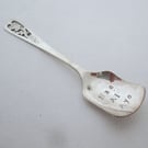Nae AI Aye, handstamped sugar spoon with Scottish thistle handle