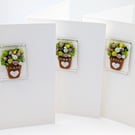 Handmade Fused Glass Card Blank