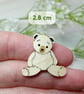 Teddy Bear Brooch, Handmade Traditional Teddy Bear For Adult, Teddy Bear Pin - Image 4