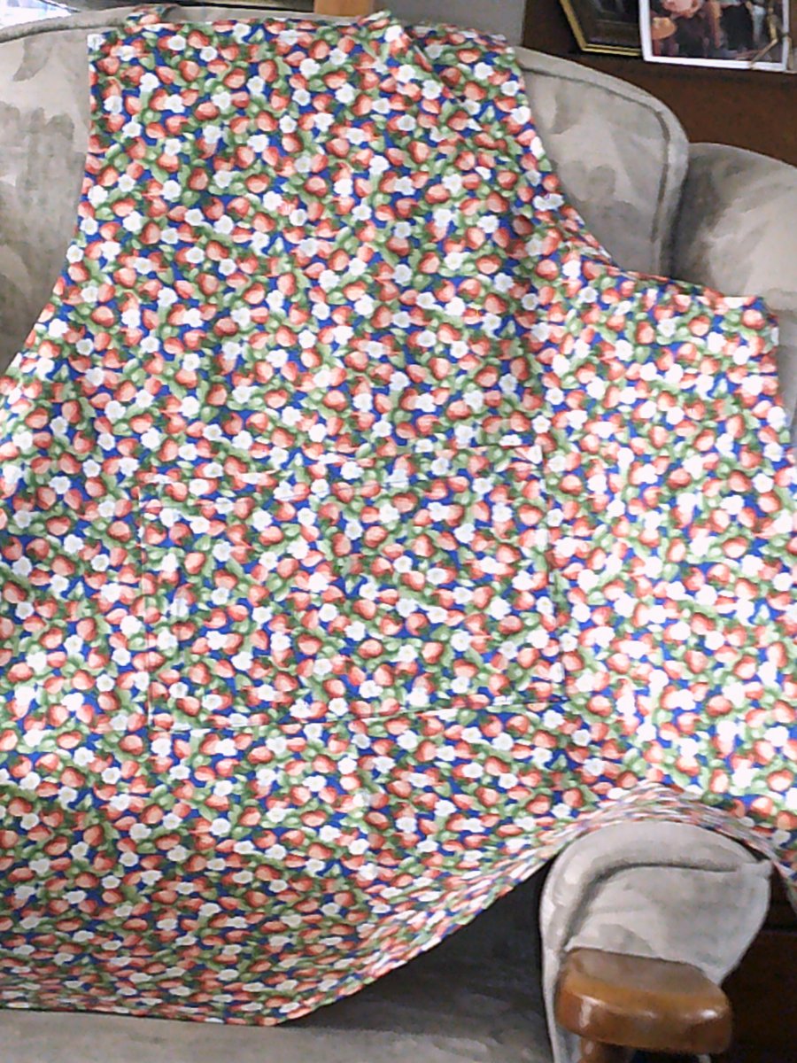 Strawberries and  Flowers Adult Apron