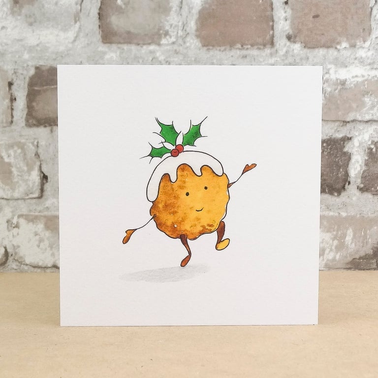 Christmas Card Christmas Pudding