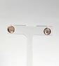 Handmade Sterling Silver 8mm Circle Paw Print Stud Earrings - Image 5