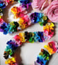 Felt Tinsel Garland, Rainbow Confetti Bunting, Eclectic Bohemian Party Decor - Image 4