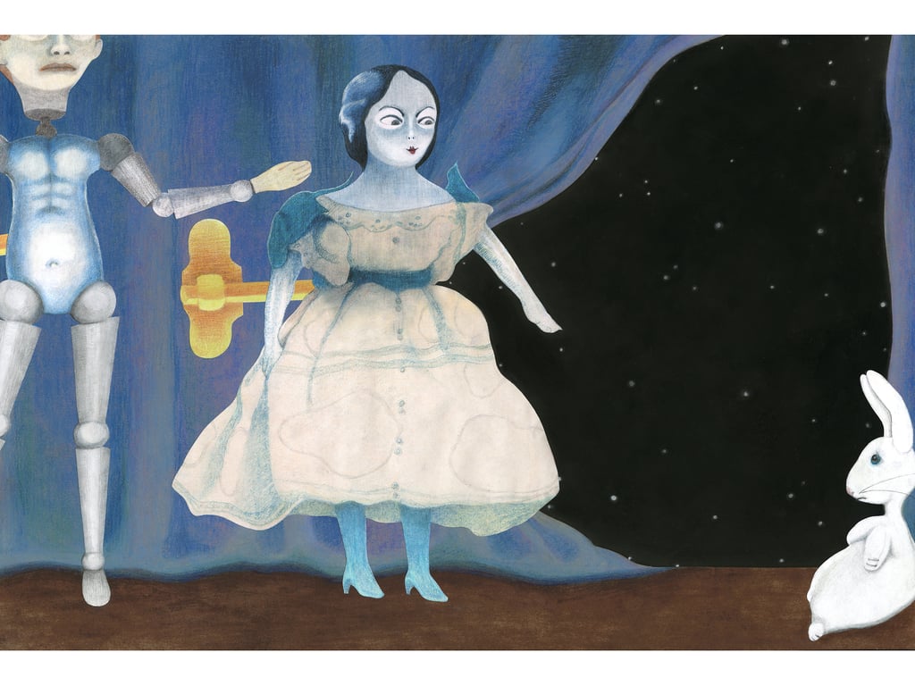 Perfectly Imperfect - Velveteen Rabbit art print, antique doll. A 'second'. 