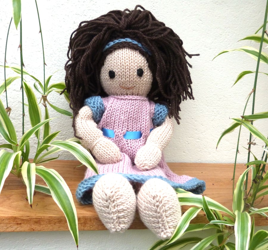 Hand Knitted Doll 12