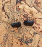 Black cat face studs - Image 2