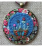 Liberty fabric felt charm hanging decoration - Image 1
