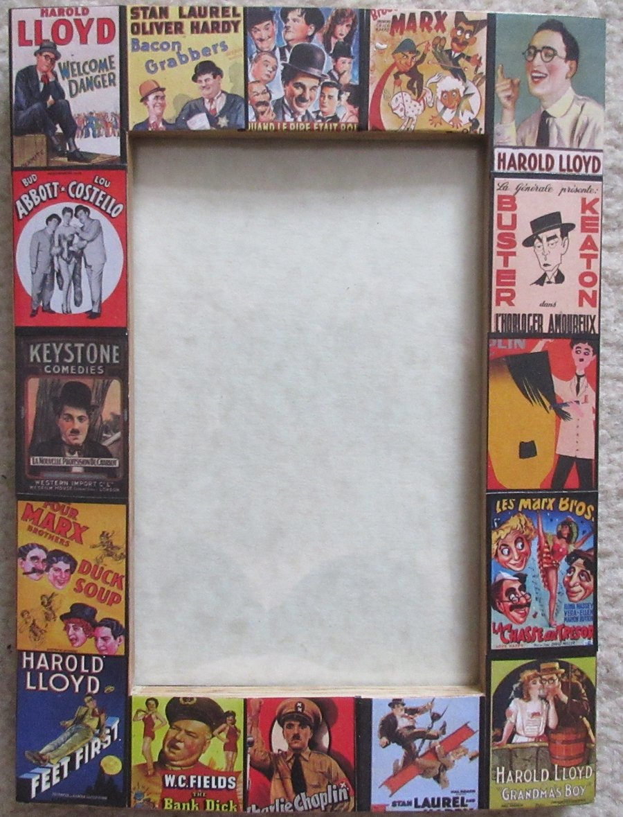 Classic Movie Comedy Star Posters - Decoupage Photo Picture Frame 