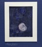 Artwork for Wall - Mounted Monoprint with Collage - Ammonites - One Off