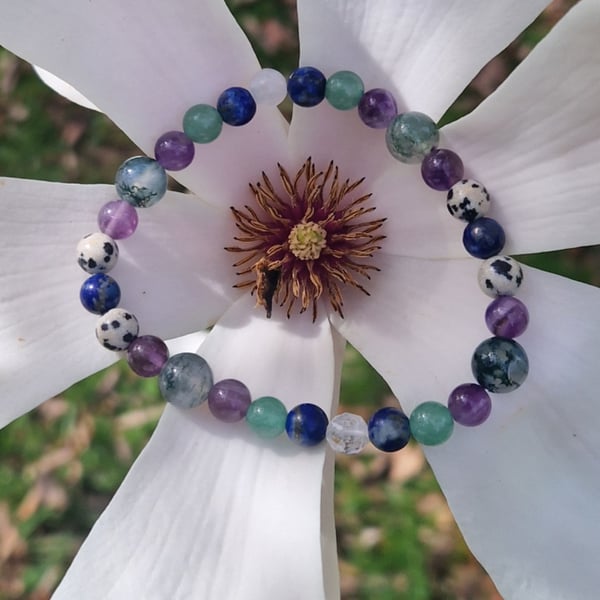 Virgo Zodiac Star Sign Gemstone Bracelet 