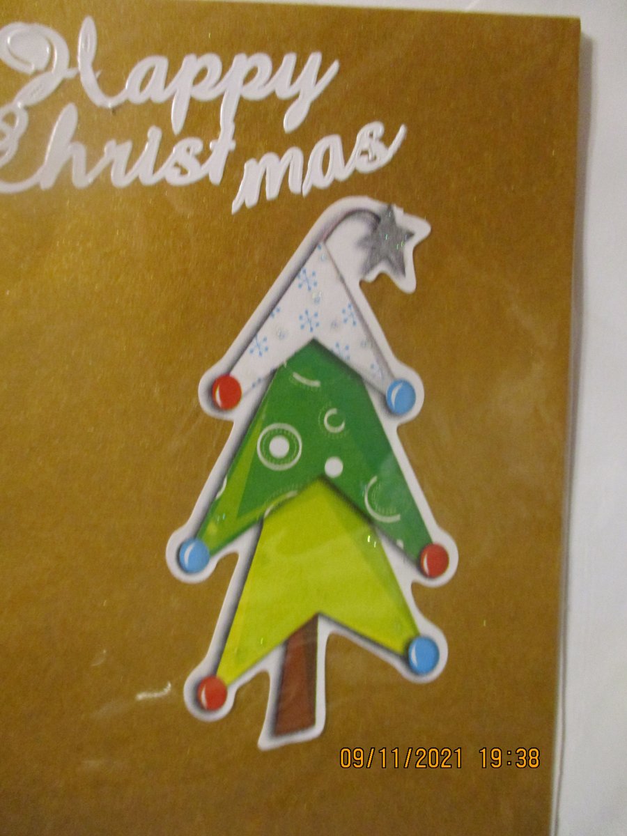 Happy Christmas Tree Card