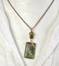 Fern Leaf Mixed Media Pendant - Image 2