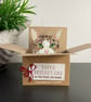 Tabby Cat Card; Birthday or personalised. Cat in a box gift card holder - Image 5
