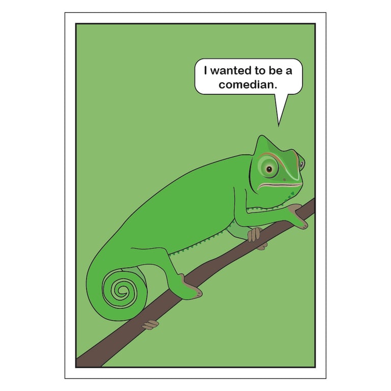 Chameleon Postcard