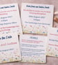 Wildflower Wedding Menu Card – Floral Table Stationery, Matching Set - Image 3