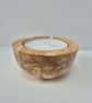 Woodturned tea-light holder, spaltic driftwood - Image 2