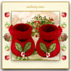 Apple Leaf Embroidered Shoes