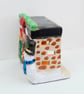 Christmas Fireplace Tea Light Holder – Hand-Painted Ceramic Christmas Decoration - Image 5