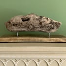 Handmade Driftwood Unique Sculpture  Modern Abstract Original Coastal Art Decor