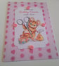 Birthday card. Handmade card. Mouse, sewing. Ref 092 - Image 3
