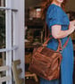 Hampton Leather Pocket Tote Bag - Image 2