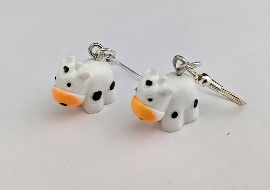 Cow earrings