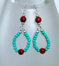 Beaded Loop Earrings