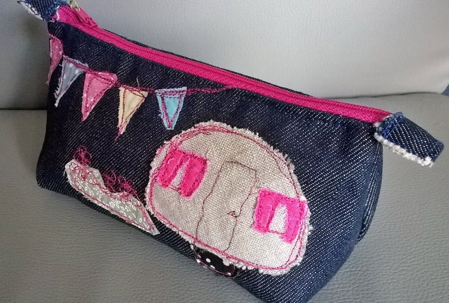 Pencil case Denim Caravan