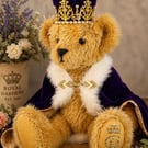 King Charles Hand-sewn Mohair Teddy Bear