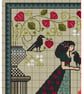 313 - Raven & Roses Cross Stitch Pattern Gothic Victorian Alphabet Sampler (PDF) - Image 6