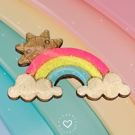 LGBTQ Pansexual Pride Flag Rainbow Pin Badge Brooch