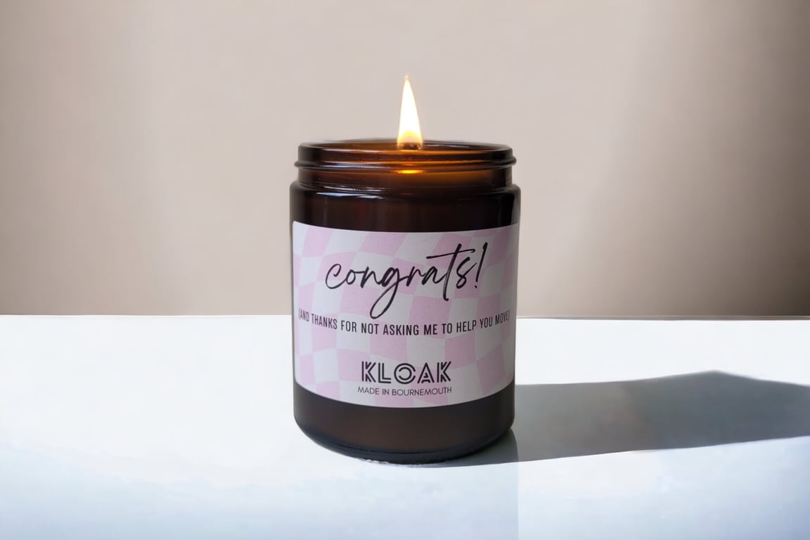 Congrats on your New Home! Funny Candle for a Housewarming Gift