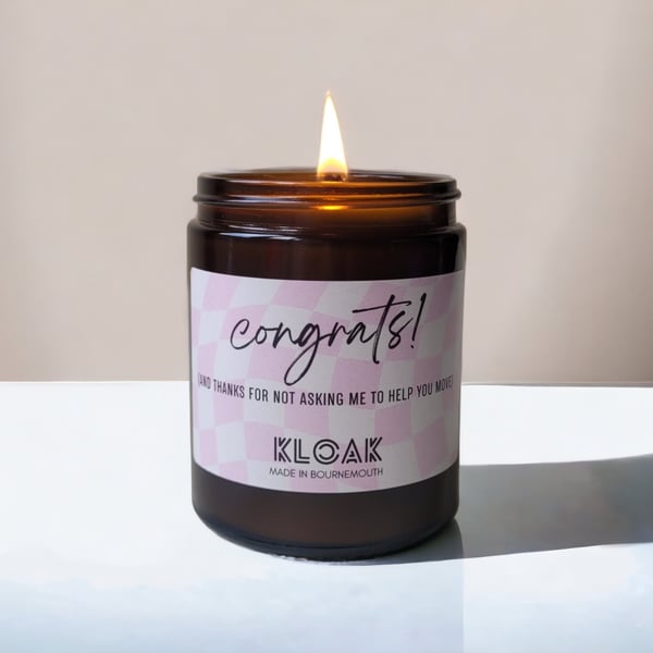 Congrats on your New Home! Funny Candle for a Housewarming Gift