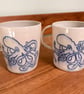Octopus mugs set of 2