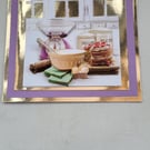 Handmade greeting card for baker. 